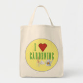 私はガーデニング図解入りの、写真付きの文字 トートバッグ (正面)