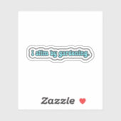 私はガーデニング青の神経多様性で静止 シール (シート)