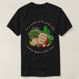 私はガーデン・クラブのメンバー愛の野菜DK Tシャツ
