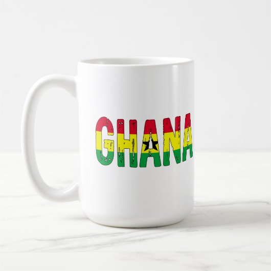 私はガーナを愛している コーヒーマグカップ (左)