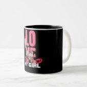 私はガールフレンドが大好カスタムき ツートーンマグカップ (正面右)