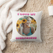 私はガールフレンドのバブルのバレンタインデーの贈り物が大好き クッション (ブランケット)