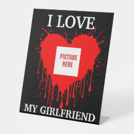 私はガールフレンドのバレンティカスタムーの日が大好き 台座サイン