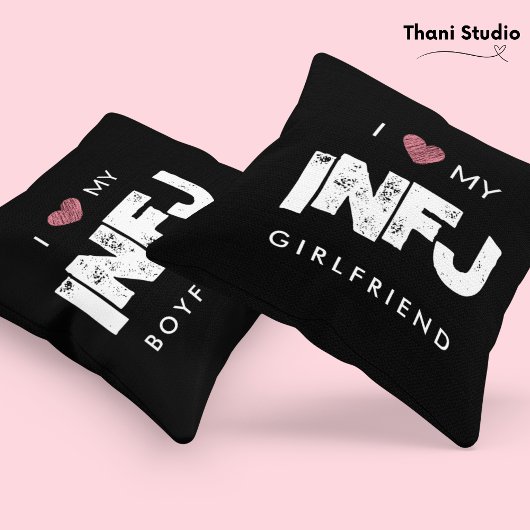 私はガールフレンドの性格特徴バレンタインが大好き クッション