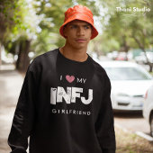 私はガールフレンドの性格特徴バレンタインが大好き スウェットシャツ