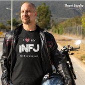 私はガールフレンドの性格特徴バレンタインが大好き Tシャツ