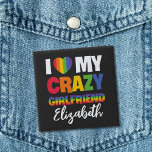 私はガールフレンド熱狂するのレインボープライドlgbtの名前が大好き 缶バッジ<br><div class="desc">祝虹色のフォントで「I Love 熱狂する My Girol」というタイトルを使ったカスタマイズ可能なLGBTQプライドボタはっきりしたンに対する愛着。自分のガールフレンドの名前をtouchに追加してパーソナライズユニークする。LGBTQコミュニティのサポートを紹介する完璧な方法である、このカスタマイズ可能なボタンを使用して、愛、ポジティブ、そして包摂性を広げる。アイデンティティーを受け入れ、衣服とプライド!</div>