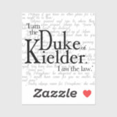 私はキエルダー公爵、ステッカー シール (シート)