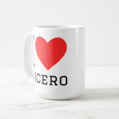 私はキケロが好き コーヒーマグカップ (正面左)
