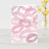 私はキスを恋しく思います カード (黄色い花)