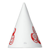 私はキス私は私のバレンタインデーパーティーハット パーティーハット (右)