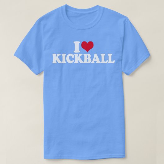 私はキックボールが大好き Tシャツ (デザイン正面)