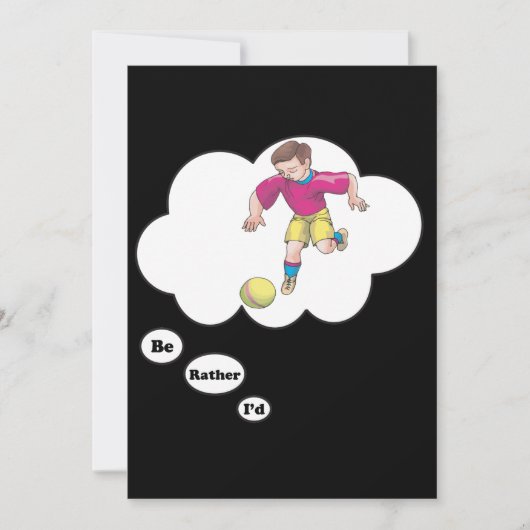 私はキックボールになりた遊い 招待状 (正面)