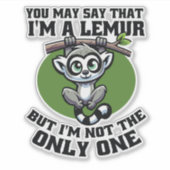 私はキツネだと言ってもいいが、私だけではない シール (正面)