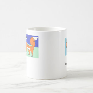 私はキツネのマグを愛します コーヒーマグカップ