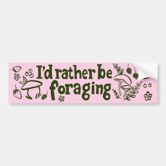 私はキノコの果実の植物を保存したい バンパーステッカー (正面)