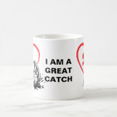 私はキャッチ素晴らしラブ魚釣り コーヒーマグカップ (中央)