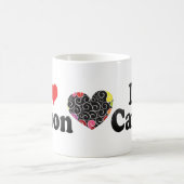 私はキャノンを愛します コーヒーマグカップ (中央)