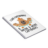 私はキャピバラが好きで、多分3人のベビーおもしろい ノートブック (右側)