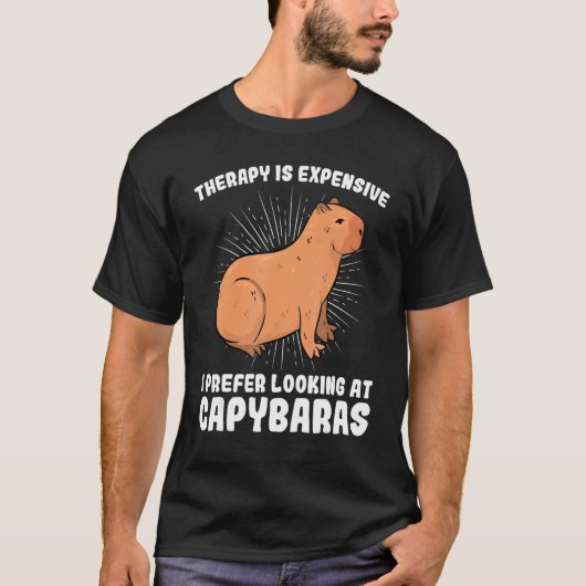 私はキャピバラを見ることを好む Tシャツ (正面)