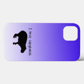 私はキャピバラパープルケースメイトiPhoneケースが大好き Case-Mate iPhoneケース (裏面 (横))