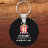 私はキャラメルポップコーンが好きで、多分3人が好きだ キーホルダー (正面)