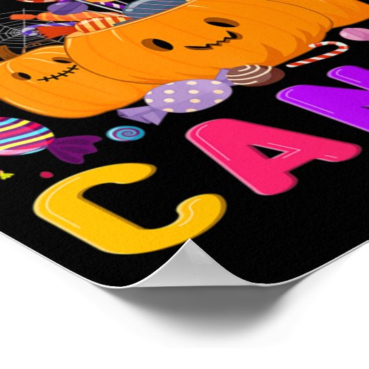 私はキャンディのおもしろいハロウィンキャンディパのためにここにいる ポスター (角)