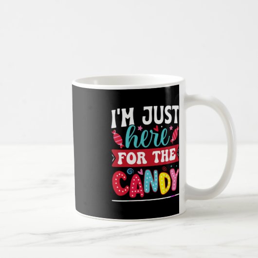 私はキャンディのクリスマスハロウィーのおもしろいのためにここにいる コーヒーマグカップ (右)