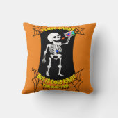 私はキャンディスケルトン枕が大好き クッション (裏面)