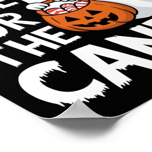 私はキャンディハロウィーンパン棒つきキャンデーのためにここにいる ポスター (角)