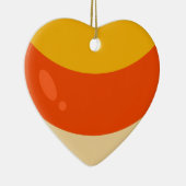 私はキャンディーコーンハロウィーンが大好き セラミックオーナメント (右)