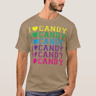 私はキャンディ面白いハローウィンパーティかわいいトリックまたはTr Tシャツ