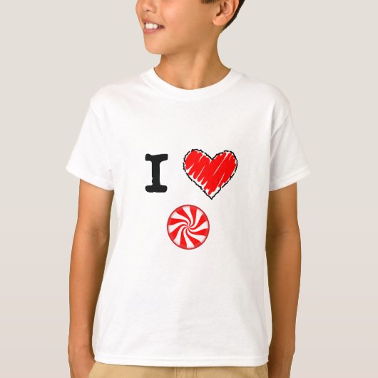 私はキャンデーを愛します Tシャツ (正面)