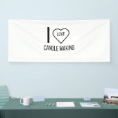 私はキャンドル作りが大好きです 横断幕 (トレードショー)