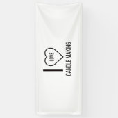 私はキャンドル作りが大好きです 横断幕 (縦)