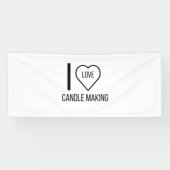 私はキャンドル作りが大好きです 横断幕 (横)