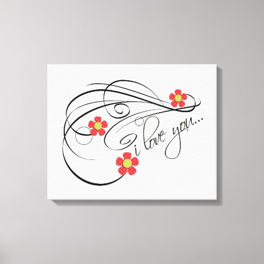 私はキャンバスが大好き キャンバスプリント (正面)