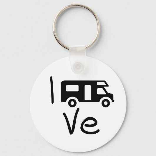 私はキャンパーが大好き。Ik hou van mijn camper.バカンティ キーホルダー (正面)