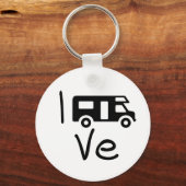 私はキャンパーが大好き。Ik hou van mijn camper.バカンティ キーホルダー (正面)