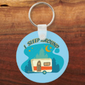 私はキャンパーのまわりにヴァンキャンピングエクスプローラー自然 キーホルダー (正面)