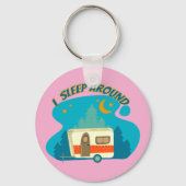 私はキャンパーのまわりにヴァンキャンピングエクスプローラー自然 キーホルダー (正面)
