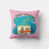 私はキャンパーのまわりにヴァンキャンピングエクスプローラー自然 クッション (正面)