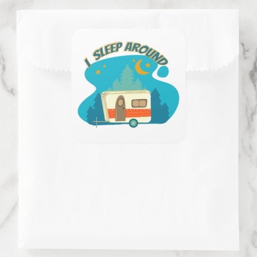 私はキャンパーのまわりにヴァンキャンピングエクスプローラー自然 スクエアシール (バッグ)