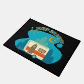 私はキャンパーのまわりにヴァンキャンピングエクスプローラー自然 ドアマット (アングル)