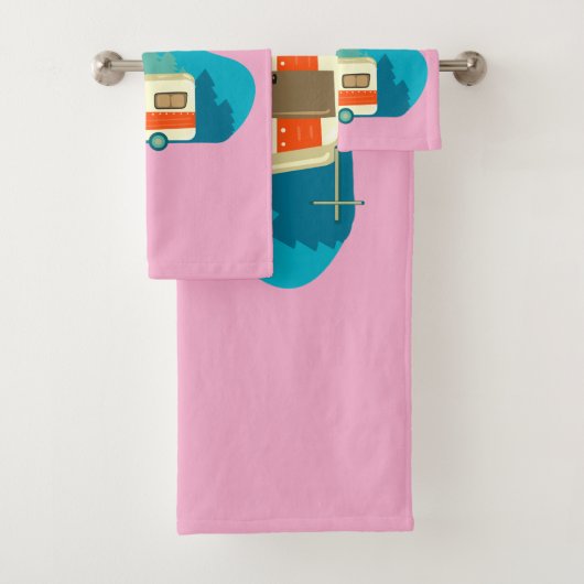 私はキャンパーのまわりにヴァンキャンピングエクスプローラー自然 バスタオルセット (インサイチュ)