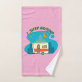 私はキャンパーのまわりにヴァンキャンピングエクスプローラー自然 バスタオルセット (ハンドタオル)