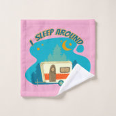 私はキャンパーのまわりにヴァンキャンピングエクスプローラー自然 バスタオルセット (ウォッシュタオル)