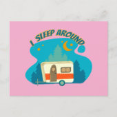 私はキャンパーのまわりにヴァンキャンピングエクスプローラー自然 ポストカード (正面)
