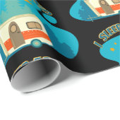 私はキャンパーのまわりにヴァンキャンピングエクスプローラー自然 ラッピングペーパー (ロールコーナー)