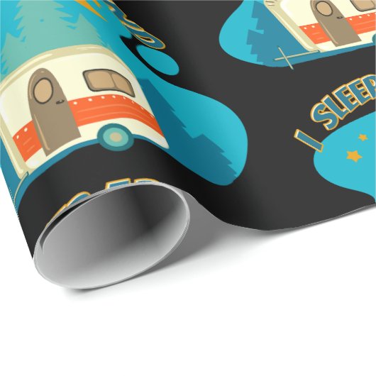 私はキャンパーのまわりにヴァンキャンピングエクスプローラー自然 ラッピングペーパー (ロールコーナー)